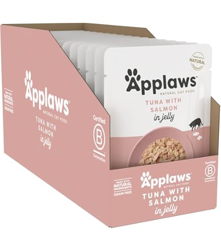 Nourriture Humide Pour Chats Applaws – Sélection Poissons En Sauce, 12 Boîtes De 70g, 100% Naturelle