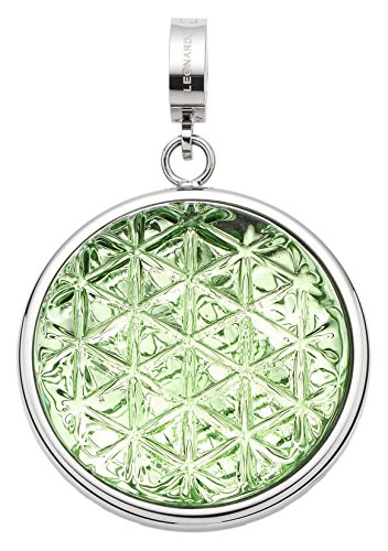 JEWELS BY LEONARDO Damen-Anhänger & clips Unico Darlin's Edelstahl Glas vert silber Clipverschluss 016549