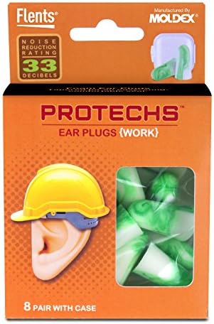 Craftmates Protechs Work Earplugs 8 Pairs-Green, Other, Multicoloured, 5.81 x 9.62 x 13.43 cm