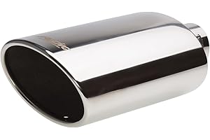 Simoni Racing enjoliveur d'échappement Ovale/Oblique Inox - 150x100xL250mm - Montage ->54mm