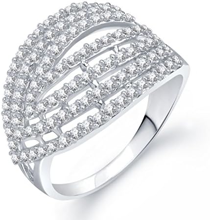Awesome Ring Gold & White Plated Cz Ring Fr211