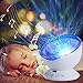 Price comparison product image HowiseAcc Remote Control Ocean Wave Projector 12 LEDs Night Light Lamp with 7 Colorful Light Modes & Music Speaker for Kids Living Room and Bedroom