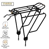 Ibera PakRak Bicycle Touring Carrier Plus+ Carrier Rack IB-RA4 (for Non-Disc Brake Mounts) Frame-Mounted for Heavier Top & Side Loads Bike Cargo Racks