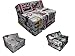 Fold Out Guest Chair Z Bed Futon Sofa for Adult and Kids folding mattress (London)