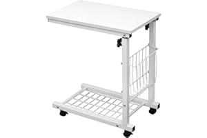 SogesHome 48 x 30 cm Side/caffè/Snack/Tavolo da Pranzo Tavolo da Salotto Divano Tavolo per casa, Soggiorno, SH-ZS-C6-DW