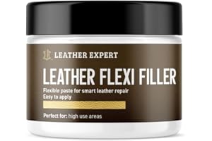 Pasta per riparazioni in pelle "Leather Flexi Filler" di Leather Expert - Leather Care Car - Kit per la riparazione di finta pelle - Cura della pelle dell'auto (50 ml)