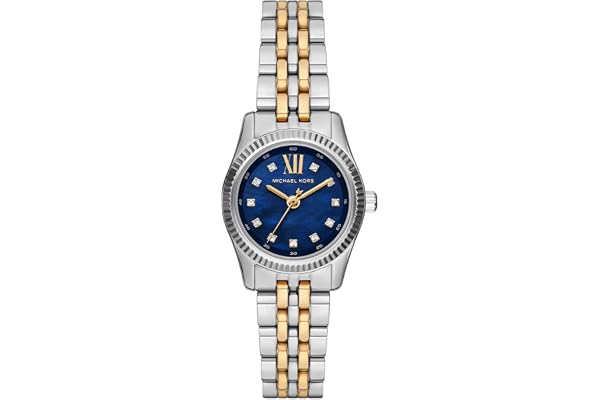 Michael Kors Lexington Damklocka, 26 mm, kvartsurverk med tre visare och armband i rostfritt stål