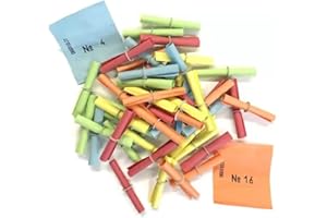 PARTY DISCOUNT Röllchenlose Nieten, bunt, 100 Stück