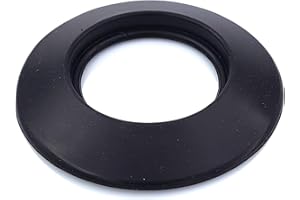 NOVA ITALF Rosace couleur blanche en E.P.D.M. pour cheminée poêle à granulés bois gaz Rosette de Couverture pour tuyaux (NOIR D80mm)