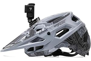 FUNTHY BATFOX Bike Helmet with Sports Camera Base, Lightweight Cycling Helmet for MTB Road Bike, Breathable Helmet for Adults Youth for BMX Skateboard Roller Skating Dirt Bike, Size Adjustable