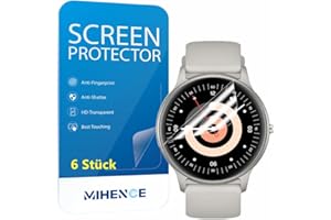 MIHENCE Folia ochronna do smartwatcha SR2 1,32", TPU HD folia ochronna na wyświetlacz kompatybilna z AGPTEK SR2 Smartwatch [6 sztuk]