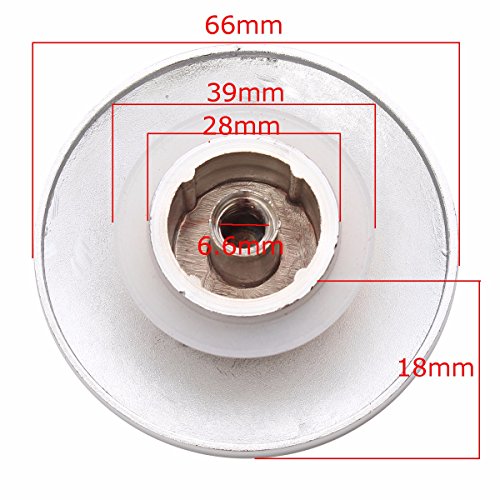 Ventil Stöpsel Stopfen für Pop Up Ablaufventil Ablaufgarnitur Waschbecken 66mm - 5