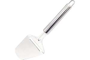 HUATEEN Trancheur à Fromage,Professionnel Coupe Fromage Acier Inoxydable Coupe-fromage Copenhagen Fromage à Pâte Epaisse Lame Tranchante 24 cm,Argent