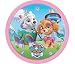 Produktbild Paw Patrol- Ryder Chase Skye Marshall - Wanduhr Kinderuhr (301867), Durchmesser 25 cm, rosa