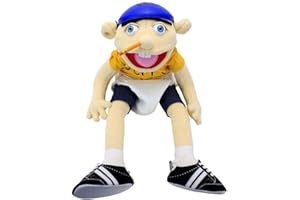 ZEMI Jeffy Puppet Plush Toy Doll,Game Jeffy Plush Cosplay Toy,Mischievous Funny Puppets Toy,For Birthday Party Favor Christmas Halloween-Jeffy