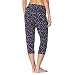 Gorgeous Dd+ Womens Navy Spotty Cropped Pyjama Bottoms 10