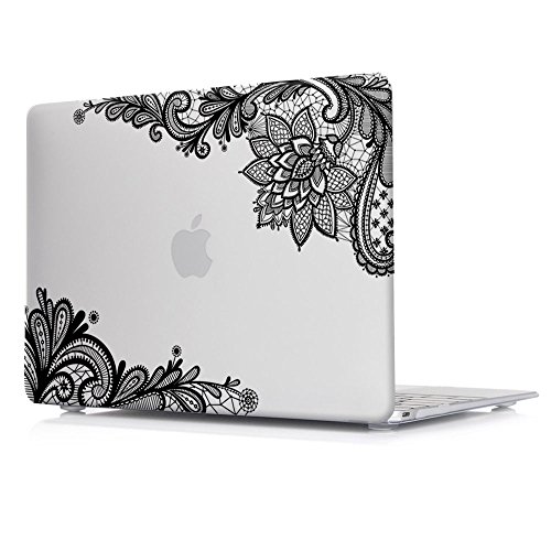 Batianda Floral Senkel Muster Harte Hülle Schutzhülle Für New Macbook 12 inch (Model:A534),Transparent
