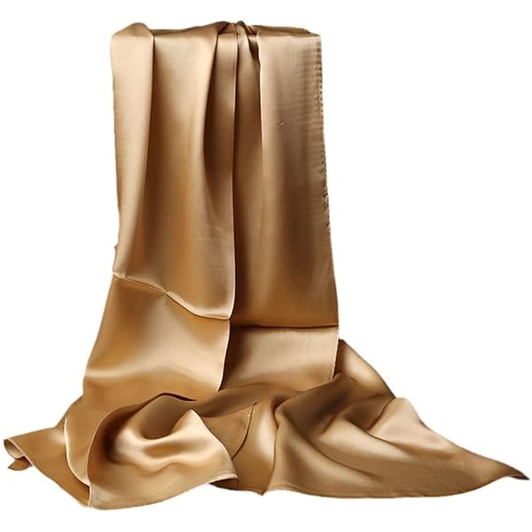 Sciarpa Da Uomo 100% Seta - 175x55 Cm Tinta Unita - Elegante E Leggera Per Tutte Le Stagioni