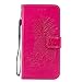 Produktbild DENDICO iPhone XS Max Hülle Premium Leder Schutzhülle Tasche Case mit Kartensteckplätzen für Apple iPhone XS Max Brieftasche Lederhülle im Bookstyle - Pink