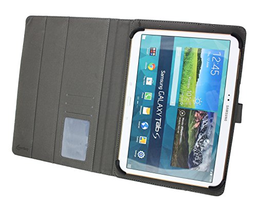 Emartbuy® Denver TIQ-11003 10.6 Zoll Tablette Universalbereich ( 10 – 11 Zoll ) Jahrgang Blumen Blau Multi Angle Exekutiv Folio Mappen Kasten Abdeckung mit Kartensteckplätze + Eingabestift - 4