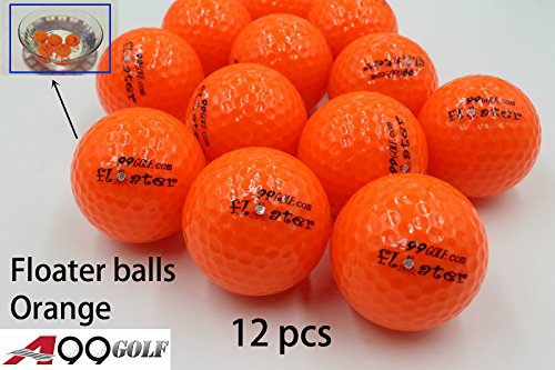 A99-Floating-Golf-Ball-Floater-Float-Water-Range-12pcs-Orange