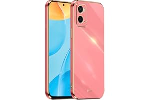 HONLEN Etui do OPPO A76 / OPPO A96 (6.56" Inches), miękka silikonowa pokrywa TPU, konstrukcja ramy galwanicznej - czerwony
