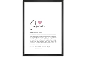 Himmelsflüsterer - Definition Poster & Kunstdrucke | Oma Geschenk | Wandbilder Wohnzimmer | Geschenke für Oma Geburtstag | Wanddeko Deko Wohnzimmer | DINA A4 ohne Rahmen