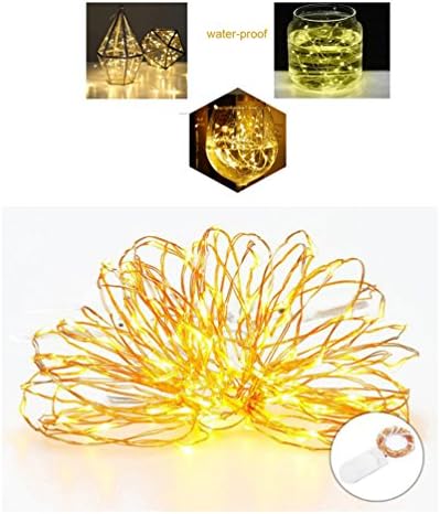 Fairy String Lights,Battery Operated Starry String Light, Moon Light 20 Leds Copper Wire for Christmas,Thanksgiving Decoration,Wedding Centerpiece ,Costume Making and more (1PC, warm white)