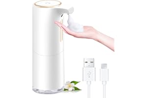 GCSTNN Dalugo automatyczny dozownik mydła, 300 ml, bezdotykowy, elektryczny dozownik do dezynfekcji z USB do ponownego ładowania, wodoszczelny IPX4, elektryczny dozownik mydła, do kuchni i łazienki