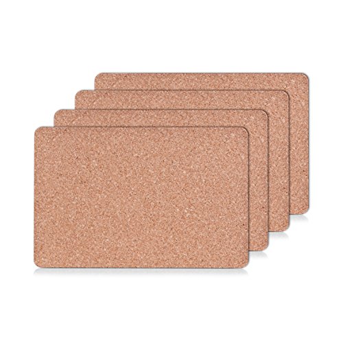 Zeller 02410 Kork-Platzmatten-Set, 4-teilig 44 x 29 cm