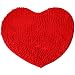 Produktbild Etbotu Red Heart Love Microfiber Chenille Soft Flauschige Teppich Badezimmer Schlafzimmer Teppich Matte