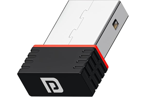 Portronics BlueFi Nano USB Wi-Fi & Bluetooth Adapter, Dual-Band 2.4GHz (200 Mbps)/5GHz (450 Mbps) up to 650Mbps, IEEE 802.11