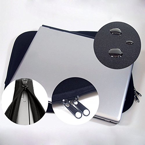 Neopren Schutzhülle Universal Laptoptasche Notebooktasche Neoprenhülle für Notebook (12,1-Zoll) & MacBook (12 Zoll) schwarz - 2