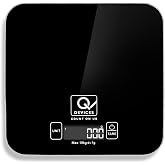 Q DEVICES Digital Kitchen Weight Machine (15kg Capacity, 1 Year Warranty) | High Precision Food Scale with Tempered Glass & LCD Backlit Display | Mult