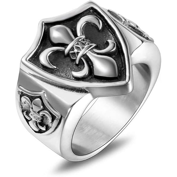 BOBIJOO Pendentif Fleur De Lys Doré Acier Inoxydable – Style Templier Chevalier, Chaîne 60 Cm Incluse, Bijou Homme Discret Et Élégant