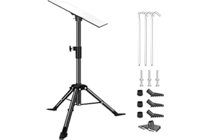 YWNYT Starlink Gen 3 - Soporte de trípode ajustable para exteriores, kit de montaje Starlink portátil para acampar y viajes en caravana, soporte de trípode Starlink incluye adaptador de tubería, compatible