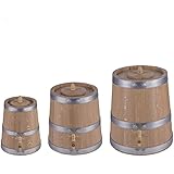 Essigtopf aus Eiche, handgefertigt in Frankreich, 3 l