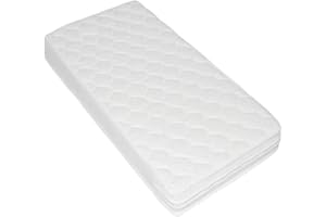 ‎DEDSTORE-BABY Dedstore-Baby Kindermatratze 80x160 Mit Matratzenüberzug - Bilateral Baby Matratze 80 x 160 - Babymatratze - Kinder Matratze - Schaumstoff Bezug Gesteppt Kind - Jugendmatratze Weiß