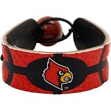Fabricado con piel genuina GameWear Louisville Cardinals Equipo Color Baloncesto Pulsera