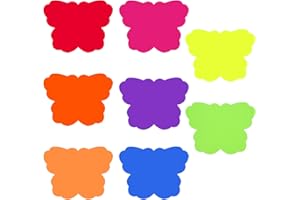 Zfseyuh 120 Piezas Precios para Tienda,Etiquetas de Precio,Etiqueta Promocional Geeignet für Supermärkte,Geschäfte, Bäckereien,Forma de Mariposa,16 x 12 cm,8 Colores