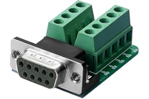 euroharry Adaptateur Femelle RS232 D-SUB DB9 au Module de Signal du connecteur Terminal