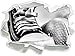 Produktbild Stil.Zeit Monocrome, Converse All Stars Schuhe Papier im 3D-Look, Wand- oder Türaufkleber Format: 62x45cm, Wandsticker, Wandtattoo, Wanddekoration