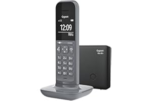 Gigaset CL390A Telefono Cordless con Segreteria Telefonica, Funzione Black List, Vivavoce, Display Ampio, Grigio [Versione Italiana]