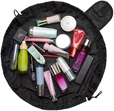 Fashion Cosmetic Bag，CARETH Larger Capacity Lazy Makeup Bag Multifunction Storage Portable Quick Pack Drawstring Makeup Storage Organizer Perfect for Women&amp;Girls