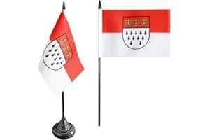 Flaggenfritze Tischflagge/Tischfahne Deutschland Stadt Köln + gratis Aufkleber