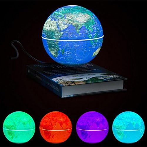 Magnetic Levitation - 6 Inch Rotating Magnetic Levitation Globe / Multicolor Luminous Creative Crafts / Office Home Decoration