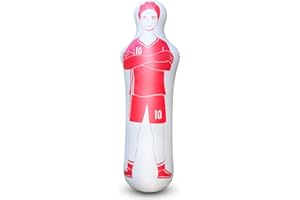 SUNSHINEMALL Football Dummy Gonflable Gardien de But air Mannequin Coup Franc Défenseur Mur Football Pratique Tumbler pour Dribbler Mur Passing Drills