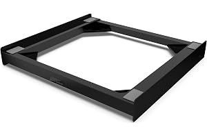 Meliconi Torre Noir Överlappningskit tvättmaskin-torktumlare, förmonterad, TÜV SÜD-certifierad, 250 kg, tillverkad i Italien, utan hylla