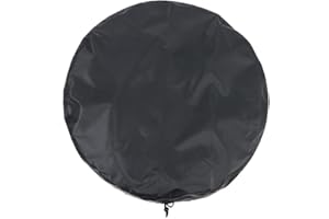 Fudeshe Black Drum Lid Mesh Cover 2 Packs 25.59 inches Diameter Stretchable Oxford Cloth Barrel Cover Black Drum Lid Cover Water Barrel