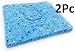 Buyyart 2pcs 6cm*6cm Soldering Iron Solder Tip Welding Cleaning Sponge Pads Blue Final Size RS.159.00